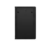 Gabinete rack mural Lanberg WF01-6622-10B 22U 19" acero IP20 negro 60kg autoinstalable