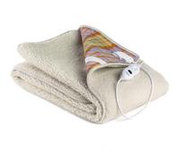 LANCALOR - Scaldanotte Plus, Calientacamas eléctrico Individual 165x80 cm, Vellón 100% Lana, Antipliegue, Lavable, 3 temperaturas, Seguridad Total, Bajo Consumo, Fabricado en Italia
