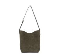 LANCASTER Bolso Bandolera De Piel De Vacuno De Ante, Con Estampado De Cocodrilo. Talla talla única. Color Caqui