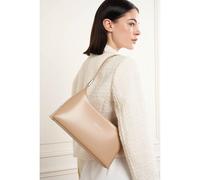 Lancaster Bolso con cremallera de piel SUAVE ACE. Color Beige