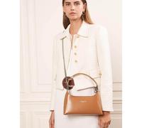 Lancaster Bolso de piel con cremallera SUAVE ACE. Color Marron