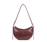Lancaster Bolso de piel en forma de media luna con cremallera, SUAVE ACE. Color Rojo
