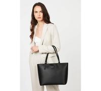 Lancaster Bolso tote de piel SMOOTH. Color Negro