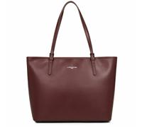 Lancaster Bolso tote de piel SMOOTH. Color Rojo