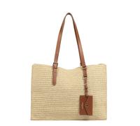 LANCASTER Bolso Tote De Rafia De Hombro, De Paja, PLAYA. Talla talla única. Color camel