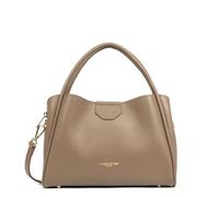 LANCASTER | Ida Double - Bolso Cuero de vaca Graneado Taupe - In - Oro
