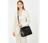LANCASTER Paris Bolso de mano 'Lancaster Sac à Main A rabat avec fermoir Exotic Croco Noir Croco' negro One Size negro