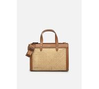 Lancaster Sac cabas main M Cannage Rotin T.U Marrón