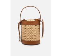Lancaster Sac seau A lacets coulissants M Cannage Rotin T.U Marrón
