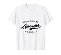Lancaster WI City of The Dome para Hombres y Mujeres. Camiseta