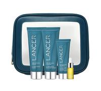 Lancer Skincare El kit de introduccin de mtodo de 3 pasos Exfoliante antienvejecimiento de 3 pasos Cleanser y kit de crema hidratante para una