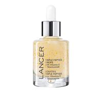 Lancer Skincare Triple Peptide gotas con vitamina E El suero facial antienvejecimiento diario con cido hialurnico hidratante 1 onza lquido