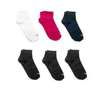 LANCETTI - 3 o 6 pares de calcetines cortos para niño y niña de algodón hilo de Escocia, transparentes y cómodos - Varios colores disponibles, Chic, 31-34