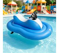Lancha Hinchable Eléctrico, Flotador Eléctrico para Piscina | Estructura de PVC, con Batería de 2600 mAh, Capacidad de 120 Kg, para Deportes Acuáticos en Orilla de Lago