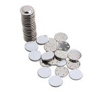 LANCHEN - 20 Piezas de Placa magnética para Nombre, Etiqueta Redonda Adhesiva para Nombre, para Nombre y Placa Redonda, para Fiestas de Oficina, Familia (2,5 cm / 0,98 Pulgadas)