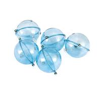 LANCHEN 5 unids/Set Flotador de Pesca ABS Bolas de plástico Bola de Agua flotadores de Burbujas Aparejos de Pesca en el mar Accesorios al Aire Libre Azul Rojo 25/32/40 / 47mm