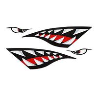 LANCHEN Pegatina de tiburón, decoración de PVC, calcomanía Reflectante, Pegatinas de Bricolaje Impermeables, Remo, Kayak, Barco, Pegatina de Vinilo para Etiqueta