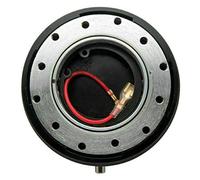 LanCo Adaptador de Cubo de Liberación Rápida en el Volante del Automóvil, Kit de Cierre Universal a Presión, Patrones de 6 Agujeros, Negro