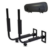 LANCO Automotive Soporte de Pared para Caja de Techo [para Cajas de Techo hasta 52cm Altura, 40 kg Capacidad, Distancia infinitamente Ajustable, Incluye Tacos/Tornillos para el Montaje]