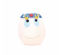 Lanco - Juguete para Mascotas, Huevo Ríe Japan, 100% Caucho Natural (Látex), Blanco