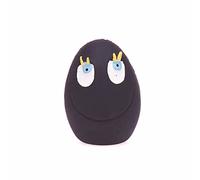 Lanco - Juguete para Mascotas, Huevo Ríe Pequeño, Caucho Natural (Látex), Color Negro