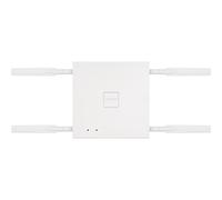 LANCOM LX-6402 (WW) - Punto de acceso WiFi 6 con hasta 2400 Mbit/s, 4 antenas de haz redondo flexibles, PoE (IEEE 802.3at), Wi-Fi Dual Concurrent (2,4 y 5 GHz) 4x4 MU-MIMO, 2,5 Gigabit Ethernet PoE, color blanco