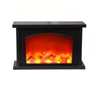 Lancoon Decorativo Lámpara de Chimenea con Luz LED de Llama Seguridad Interior al Aire Libre de Pie Colgando para Sobremesa Hogar Navidad Acción de Gracias Decoración