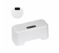 Lancoon Kit de descarga automática de inodoro infrarrojo sin contacto, sensor de descarga de inodoro recargable, impermeable, diseño ABS, válvula inteligente de ahorro de agua, instalación conveniente
