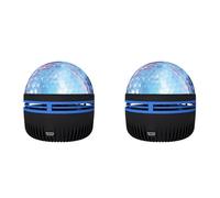 Lancoon Pack de 2 Lámparas Proyector Olas Agua con Batería Recargable Control Remoto Sonido Luces RGB para Dormitorio Decoración Fiestas Hogar Luz Nocturna