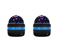 Lancoon Pack de 2 Proyectores Estrellas Luz Nocturna Juguetes Infantiles Mini LED USB Ambiente Hogar Coche Tamaño Portátil para Decoración Fiestas