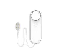 Lancoon WiFi Detector de Fugas de Agua con Alertas de App Ajustable 100dB Alarma Smart Home Dispositivo con 6.5 Pies Línea de Detección para Sótano Baño Piscina Acuario