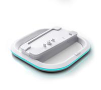 LANCUBE Soporte vertical para PS5/PS5 Pro/PlayStation 5 Slim, accesorios de PlayStation 5 con luces LED RGB de 7 colores, base antideslizante y un tornillo y fácil instalación, color blanco