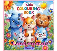 Land animals: A coloring for kids