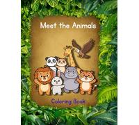 Land Animals Coloring Book for Kids: Cute Cartoon Illustrations for Toddlers and Preschoolers Ages 2-8