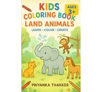 Land Animals Coloring Book for Kids (Jungle book collection of color book includes animal and birds)