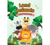 Land Animals Coloring Worksheet | Kids Coloring Book