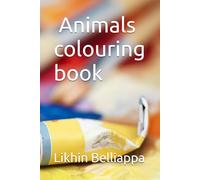 Land animals colouring book