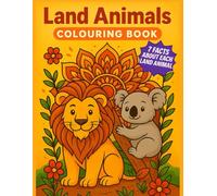 Land Animals Colouring Book