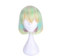 Land of the Lustrous Diamond Wig Cosplay Disfraz Houseki no Kuni Mujeres Pelo sintético corto + Gorra de peluca Land of the Lustrous como la imagen