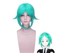 Land of the Lustrous Phosphophyllite Wig Disfraz de Cosplay Houseki no Kuni Corto Verde Pelo sintético Halloween Juego de roles Pelucas PL-135