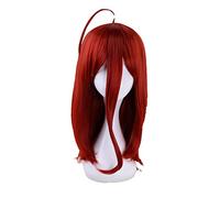 Land of the Lustrous Red Cosplay Wig Houseki no Kuni Cinnabar Costume Synthetic Hair Cap 45cm