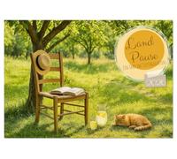 Land Pause - Ein Jahr im Cottagegarten (Tischkalender 2026 DIN A5 quer), CALVENDO Monatskalender: Stille Cottagepoesie im Jahresverlauf.