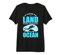 Land Please Throw Back Into The Ocean Scuba Dive Diving Camiseta Premium