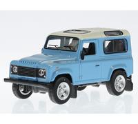 Land Rover Defender 90 claroazul-blanco modelo de coche 452027500 Schuco 1:64