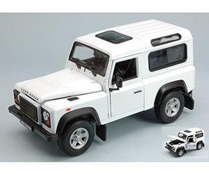 Land Rover Defender, blanco, Modelo de Auto, modello completo, Welly 1:24