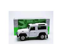 Land Rover Defender Verde Oscuro Coche a Escala Blanco 1:24 Welly