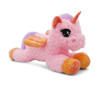Landahl & Baumann - Unicornio de peluche con alas y purpurina de 30 cm - Peluche suave para bebés y niños - Juguete lavable - Peluche para acurrucarse y jugar - Idea de regalo (morado)