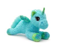 Landahl & Baumann - Unicornio de peluche con alas y purpurina de 30 cm - Peluche suave para bebés y niños - Juguete lavable - Peluche para acurrucarse y jugar - Idea de regalo (morado)