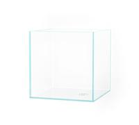 LANDEN Tanque de Acuario de Hierro bajo sin Borde de 8 litros, 7.8 Pulgadas de Ancho x 7.8 Pulgadas de Profundidad x 7.8 Pulgadas de Alto (20 x 20 x 20 cm) de Grosor con Alfombrilla de nivelación de