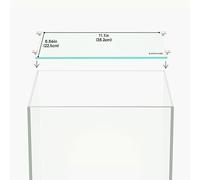 Landen Tapa de Acuario de Cristal Transparente de 4 mm de Grosor, Incluye 4 Clips para una colocación Segura, 282 x 225 mm, Adaptada a CB303030, ARF30